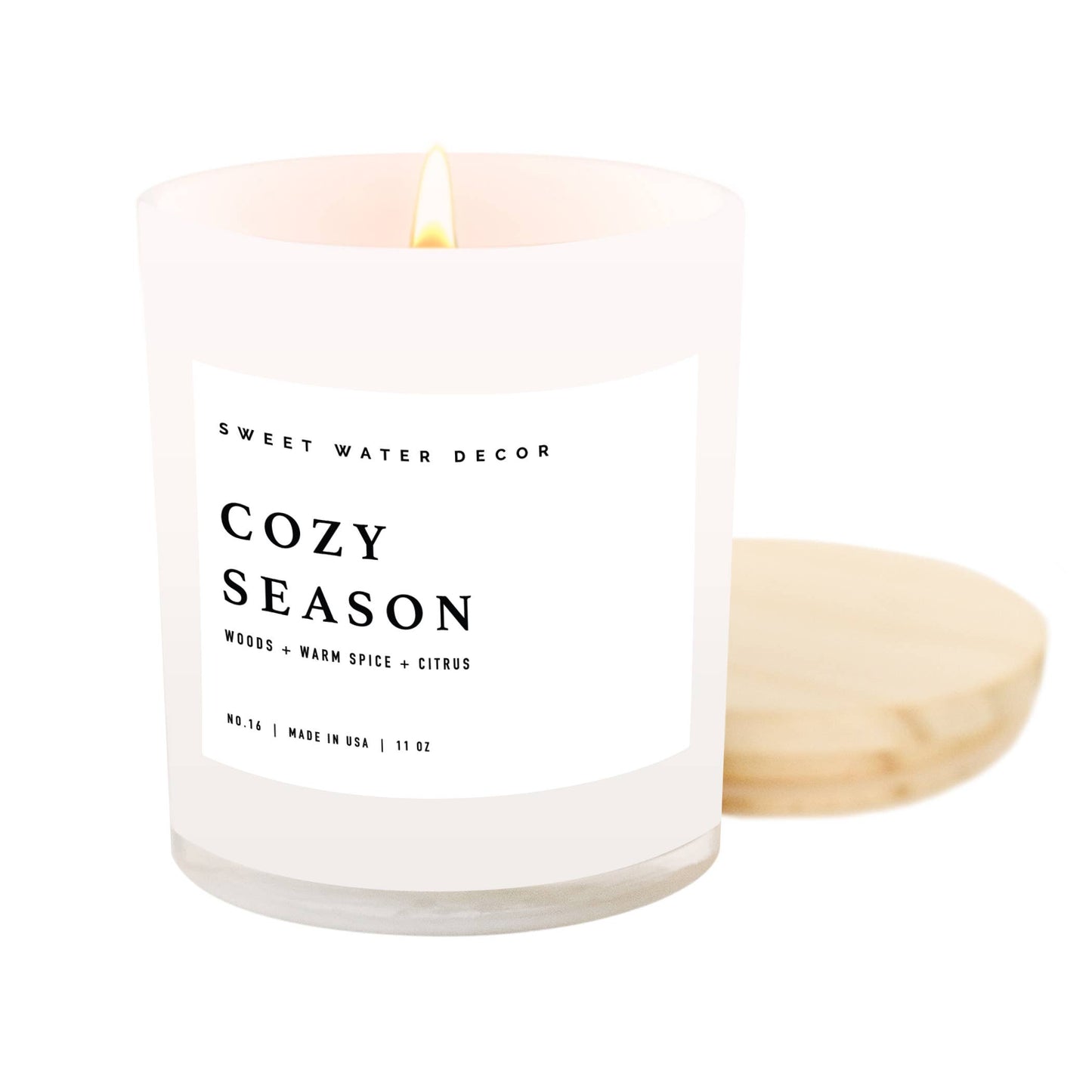 Cozy Season 11 oz Soy Candle - Fall and Winter Decor & Gifts