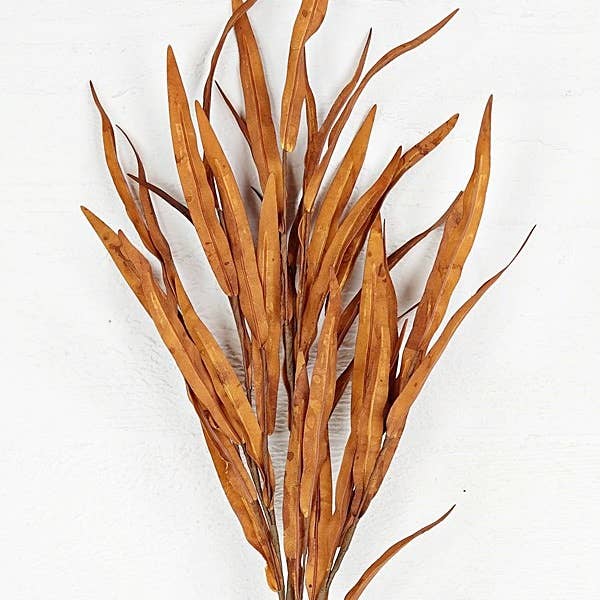 27in Spray-Foam Willow Leaves-Brown-