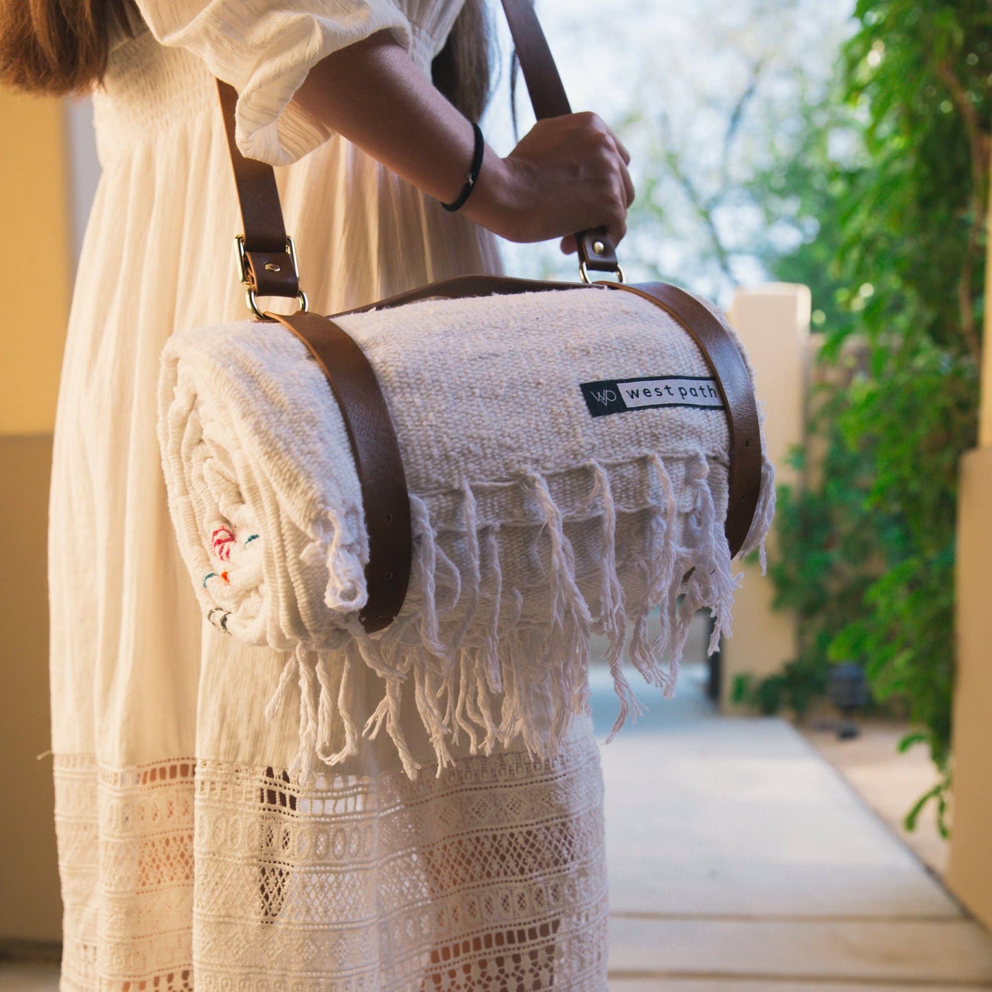 Blanket Carrier Strap / Yoga Mat Carrier - Vegan Leather: Vegan Leather