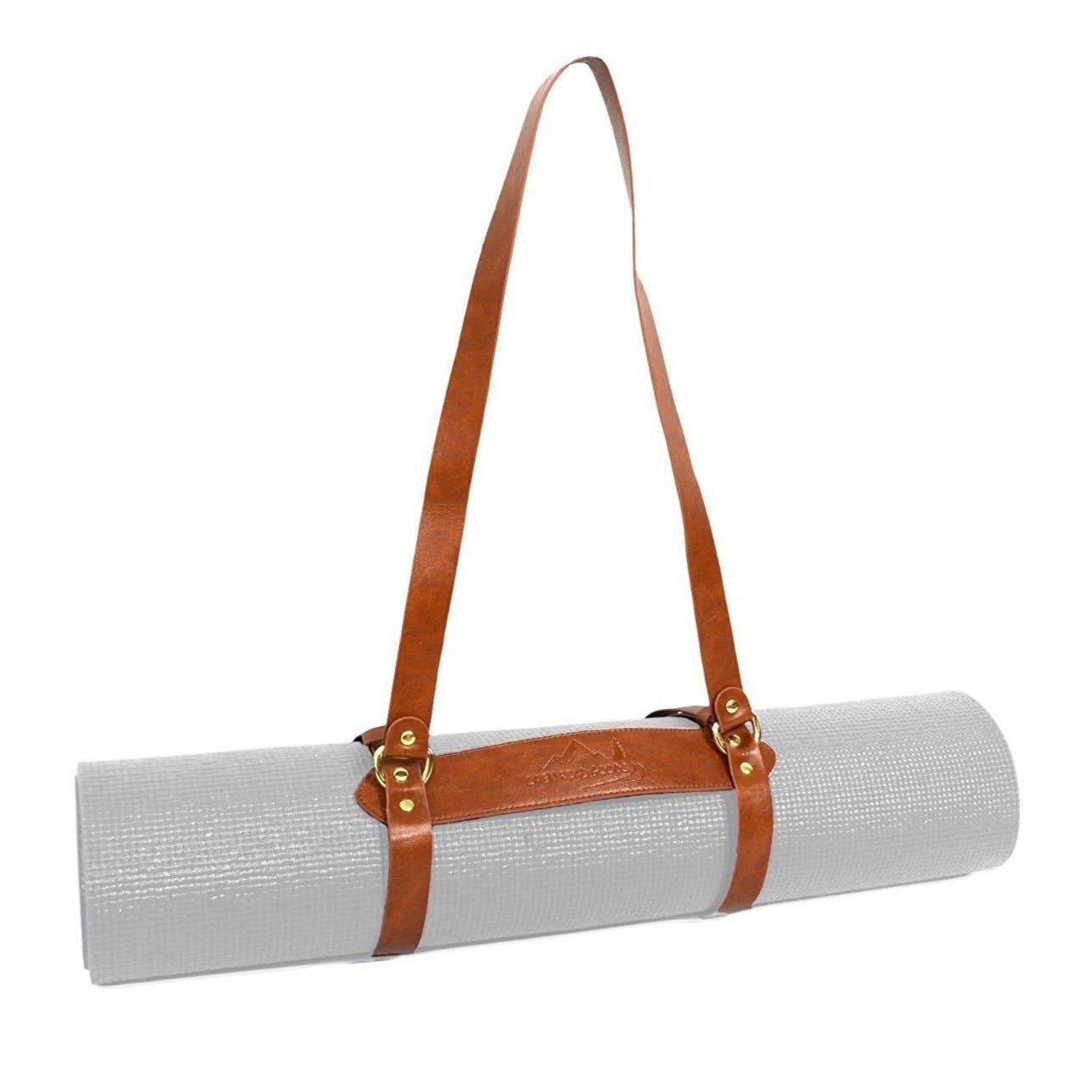 Blanket Carrier Strap / Yoga Mat Carrier - Vegan Leather: Vegan Leather
