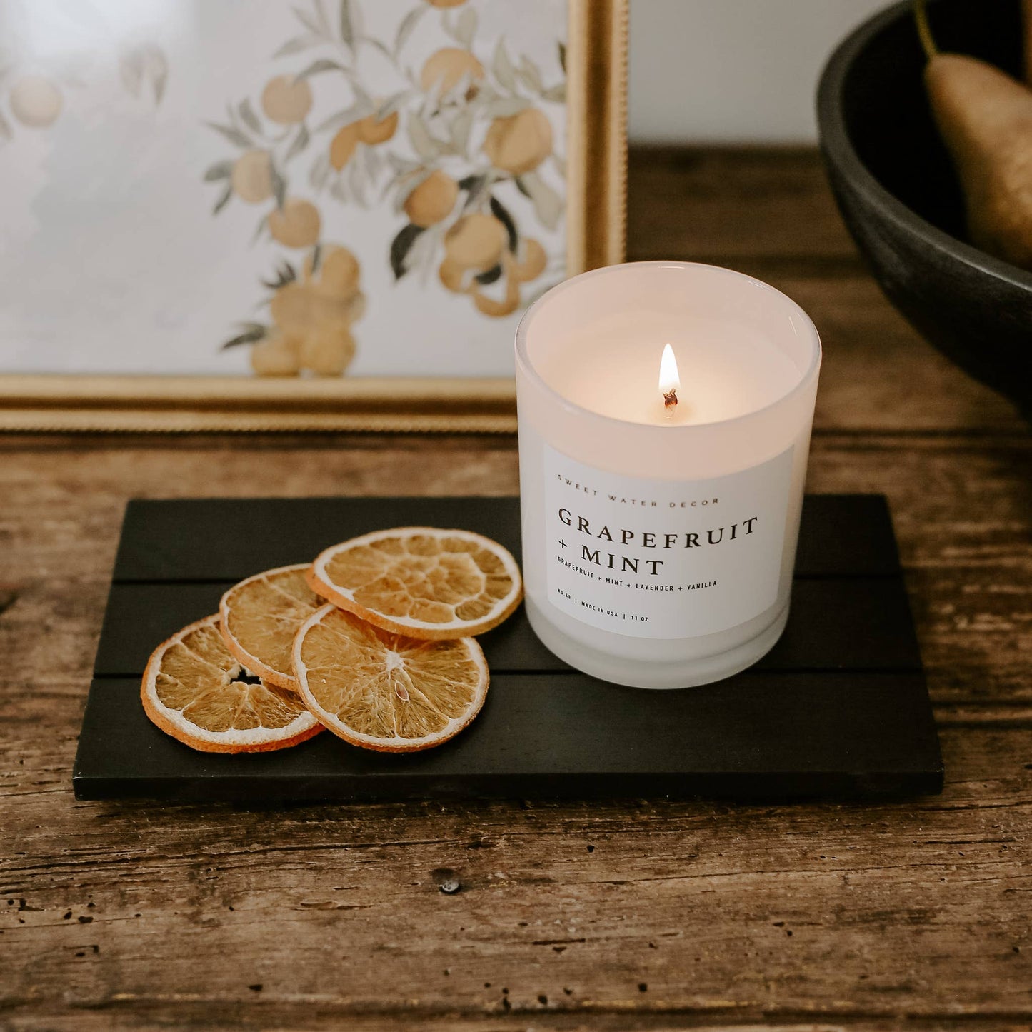 Black Rectangular Wood Tray - Home Decor & Gifts