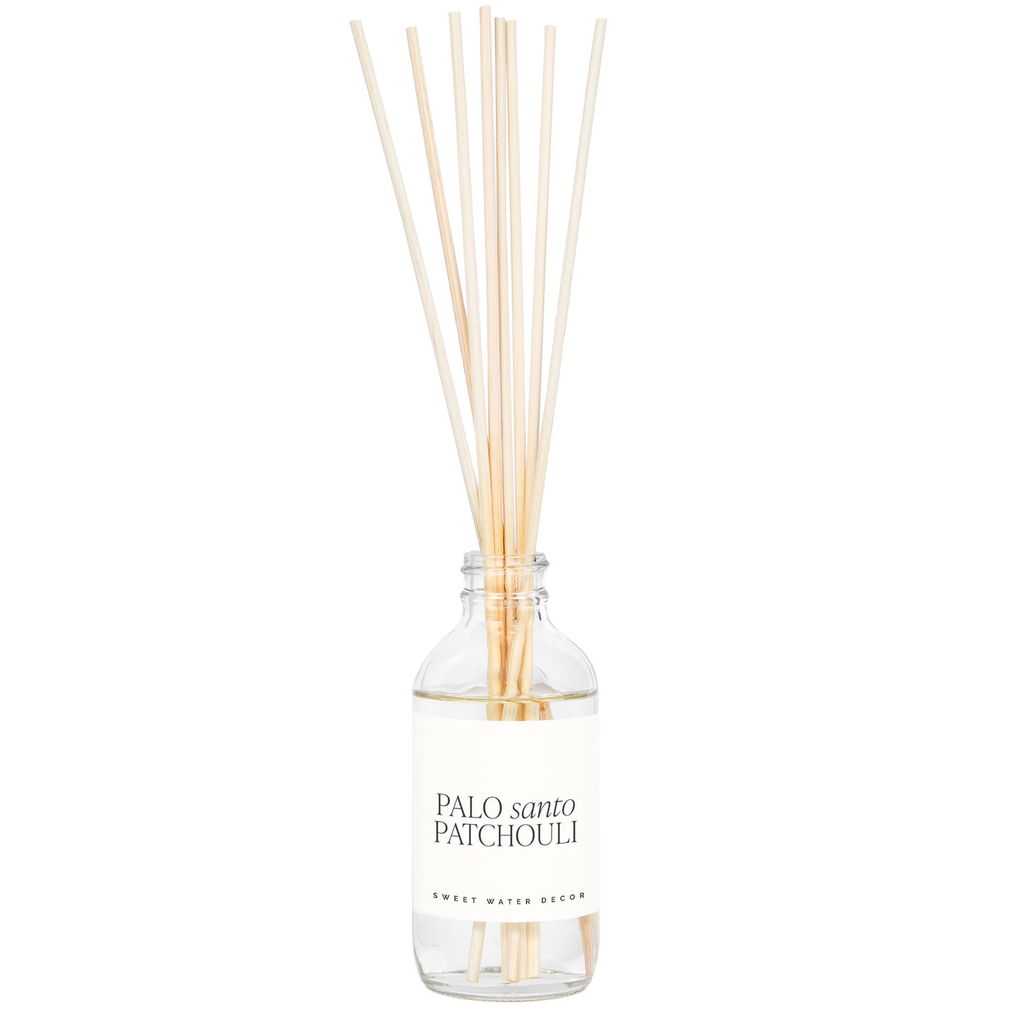 Palo Santo Patchouli Clear Reed Diffuser - Home Decor & Gift