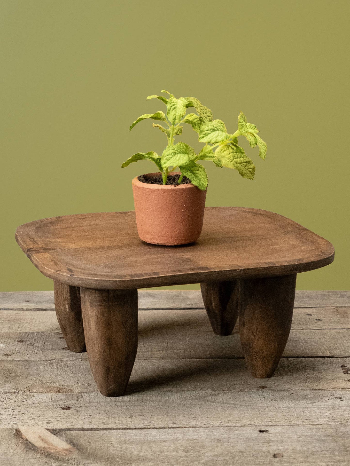 Square Wood Stool-Riser