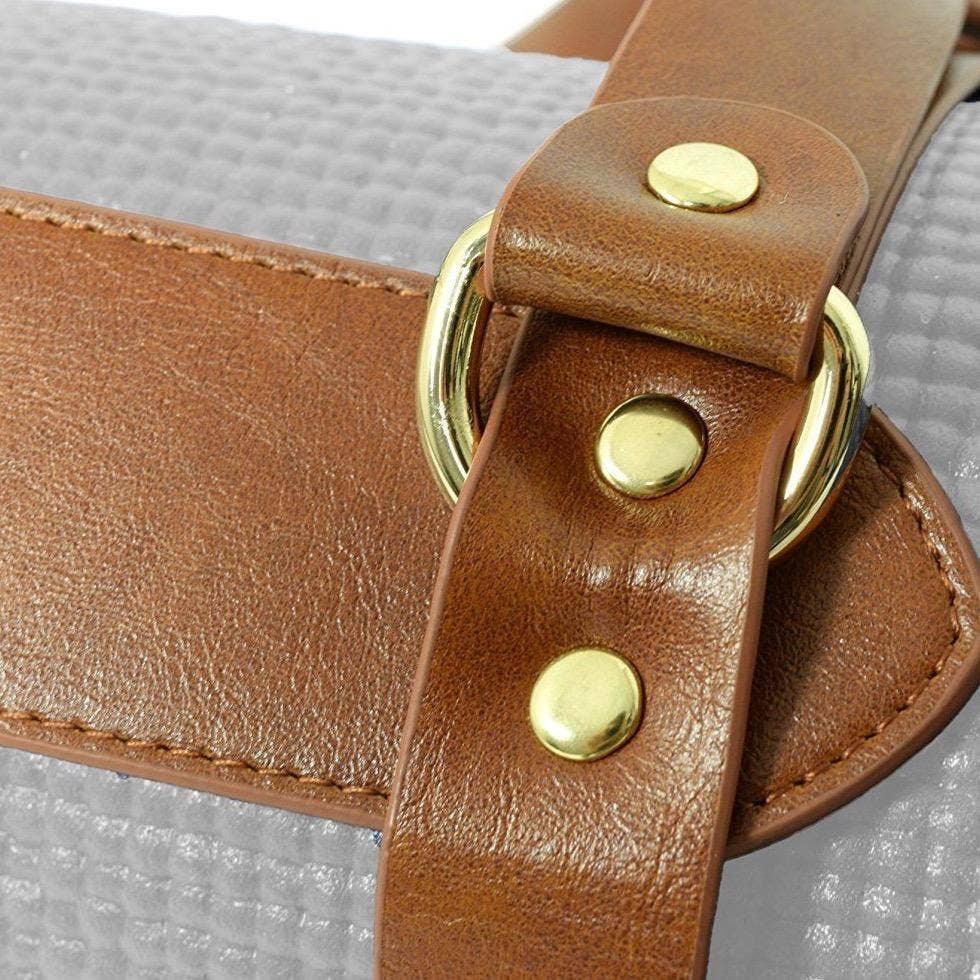 Blanket Carrier Strap / Yoga Mat Carrier - Vegan Leather: Vegan Leather
