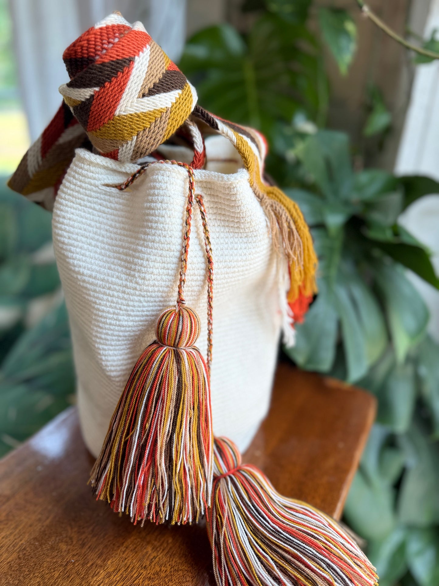AUTHENTIC Large WAYUU MOCHILA/bag Handmade 4