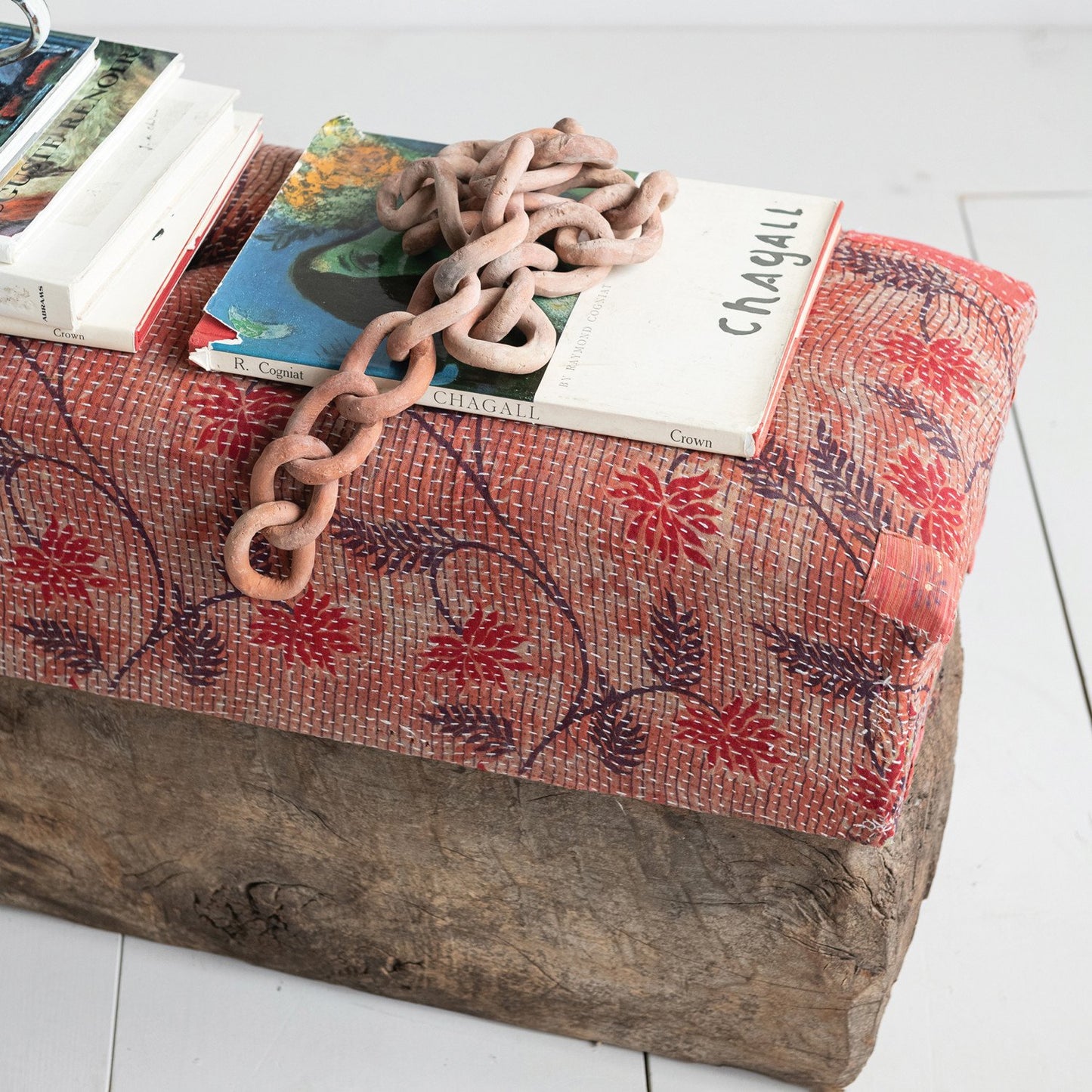 Handmade Terra-cotta Chain, Distressed Finish (Each One Will Vary)