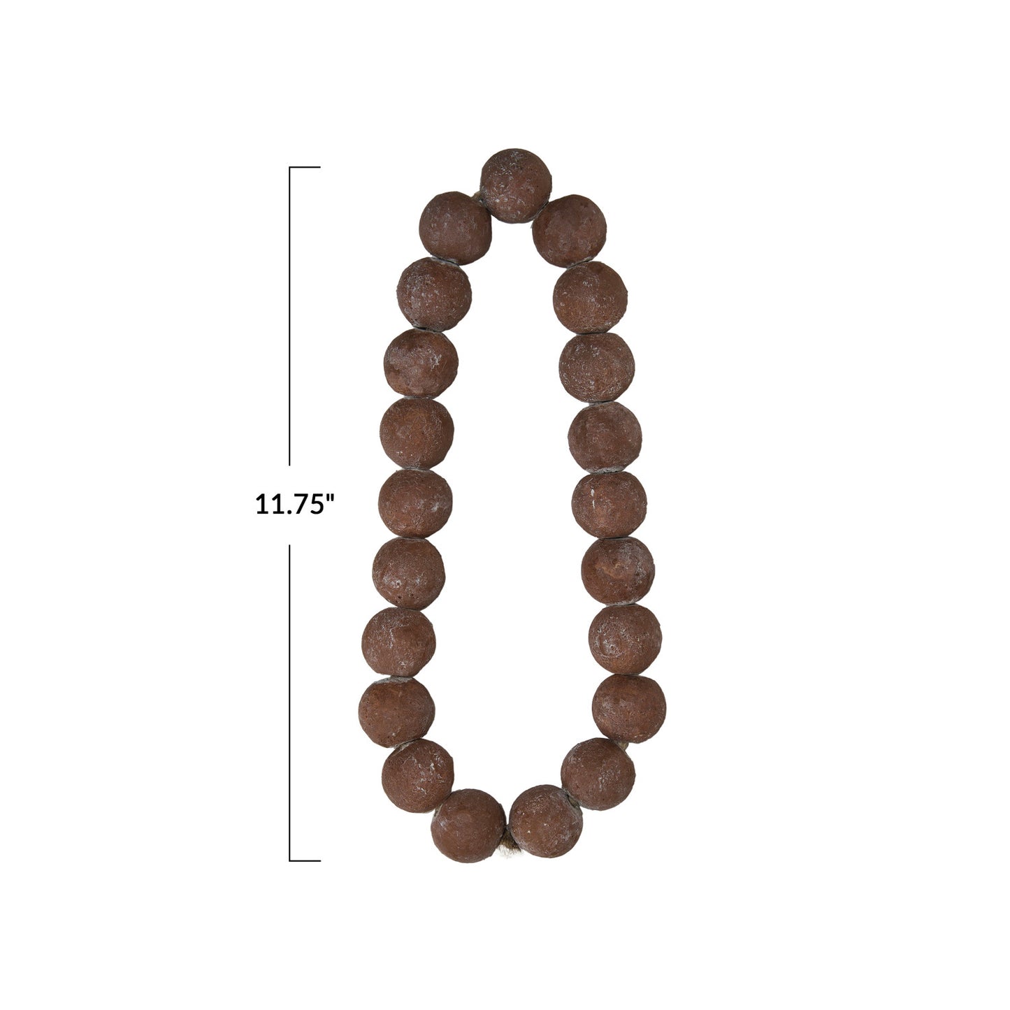 Cement Beads, Distressed Finish, Brown
