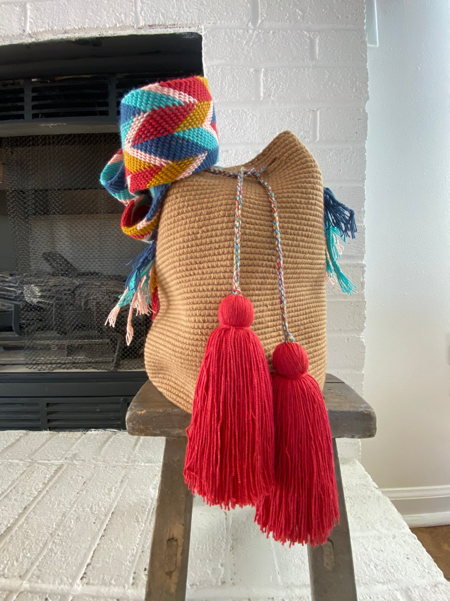 AUTHENTIC Large WAYUU MOCHILA/bag Handmade 1