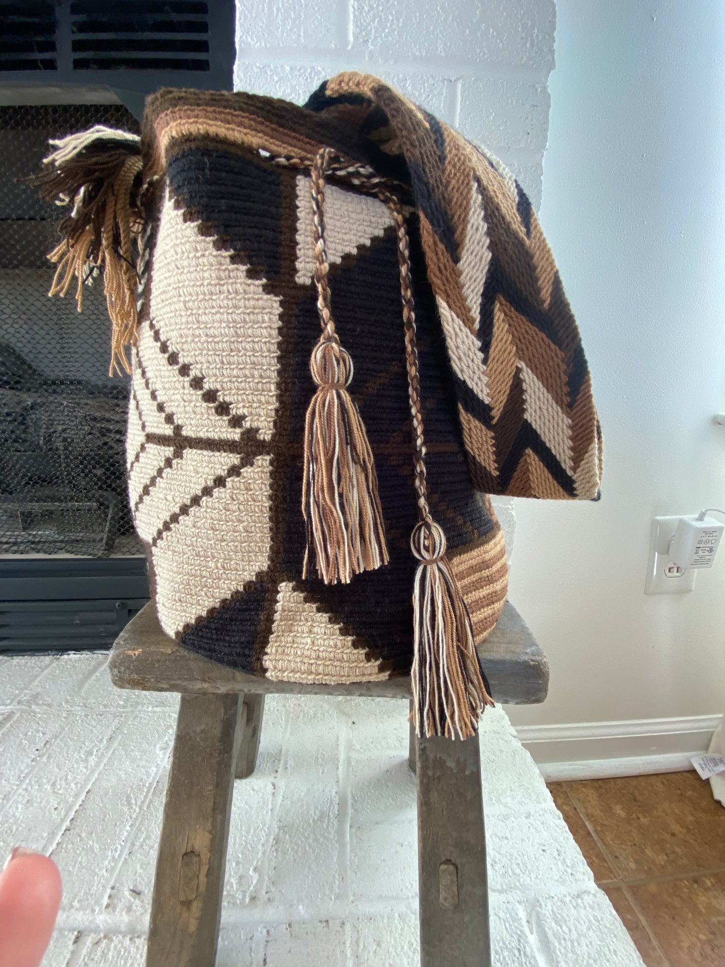AUTHENTIC Large WAYUU MOCHILA/bag Handmade 5