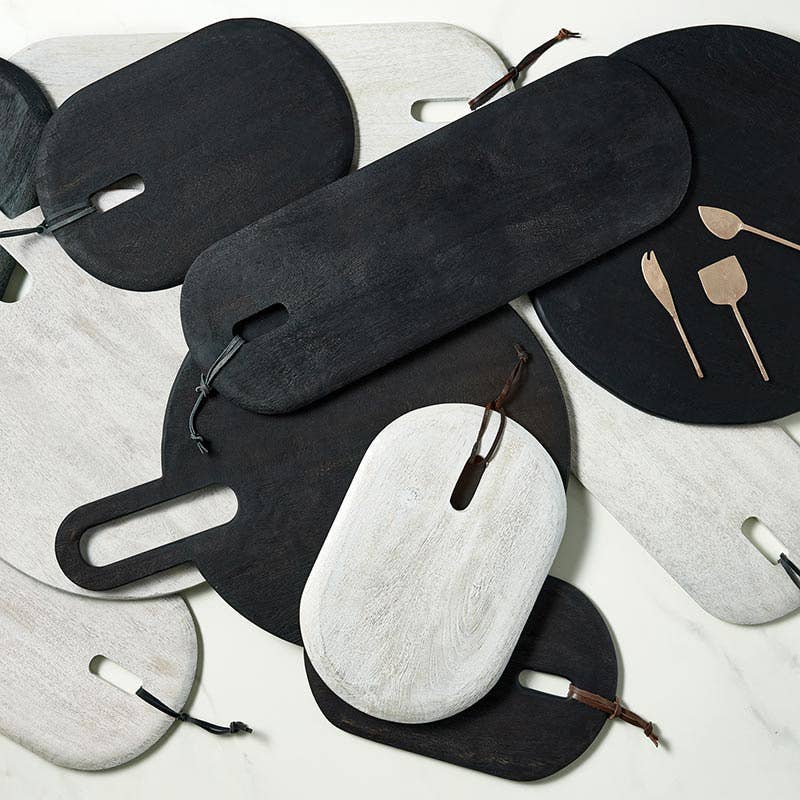Textured Wood Board Black