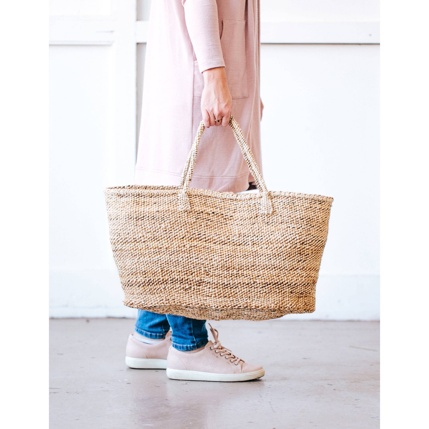 XL Sisal Tote: Coconut