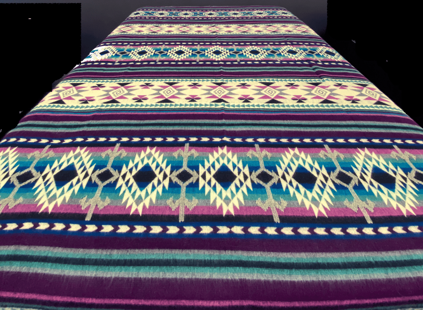 Purple Southwest Blanket: Couch Throw, Queen Size