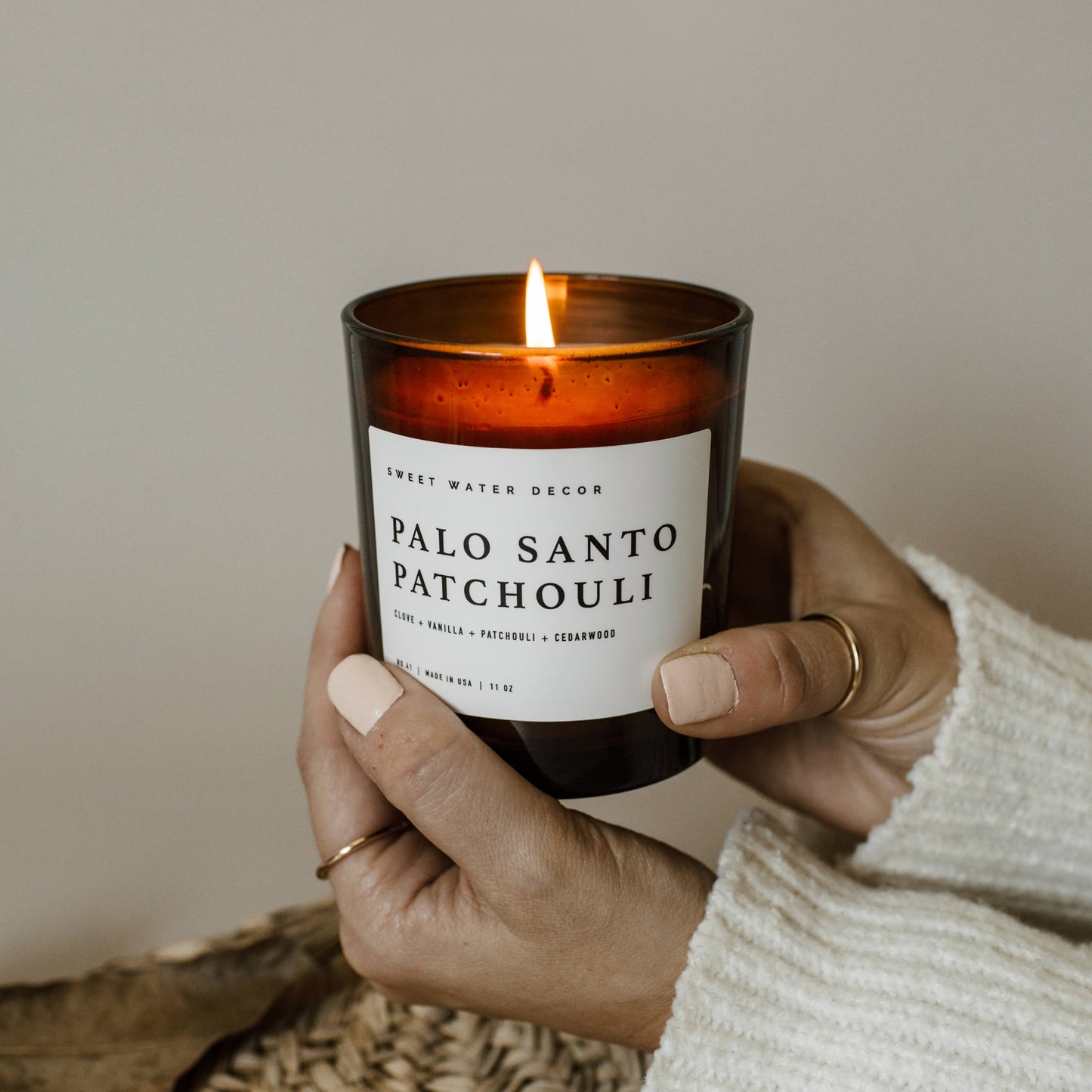 Palo Santo Patchouli 11 oz Soy Candle - Home Decor & Gifts