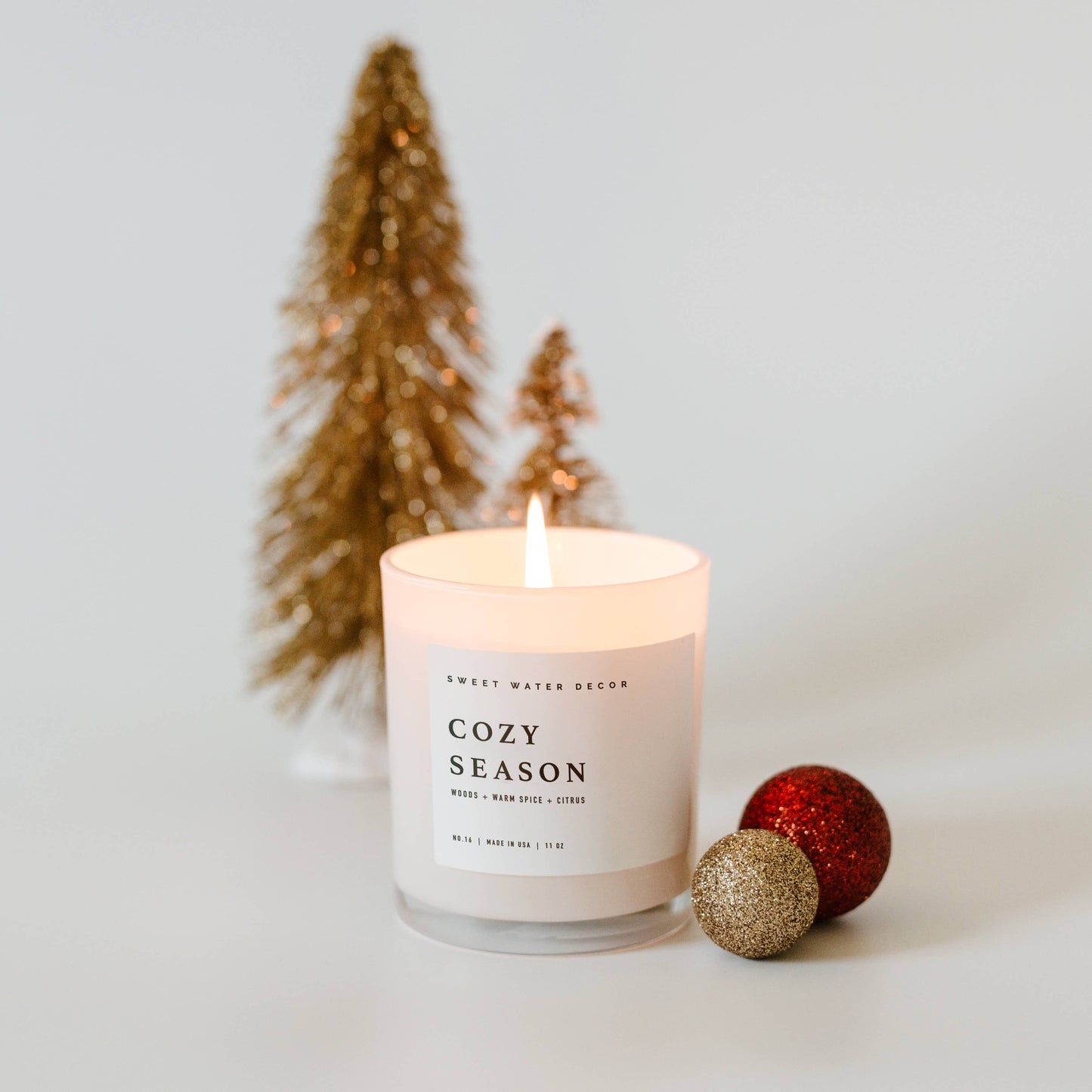 Cozy Season 11 oz Soy Candle - Fall and Winter Decor & Gifts