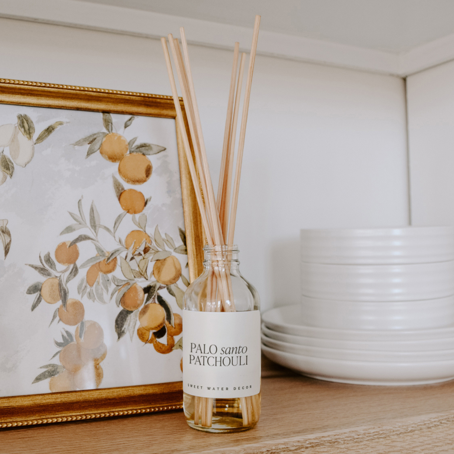 Palo Santo Patchouli Clear Reed Diffuser - Home Decor & Gift