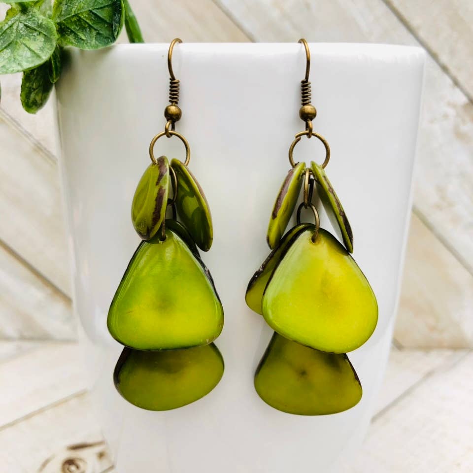 Cascada Earrings - Key Lime
