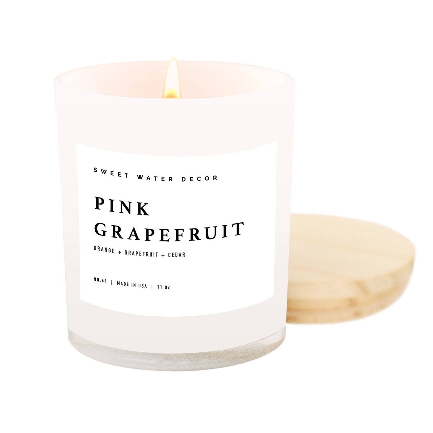 Pink Grapefruit 11 oz Soy Candle - Home Decor & Gifts