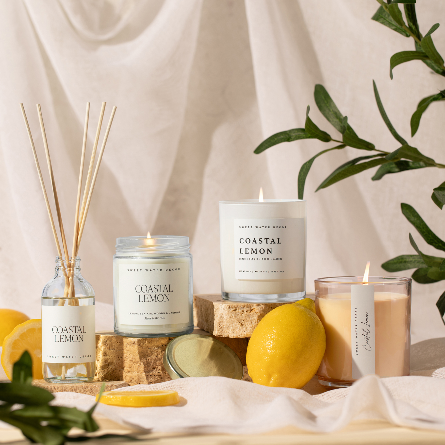 *NEW* Coastal Lemon Reed Diffuser - Gifts & Home Decor