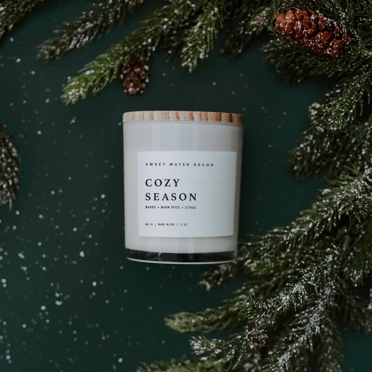 Cozy Season 11 oz Soy Candle - Fall and Winter Decor & Gifts
