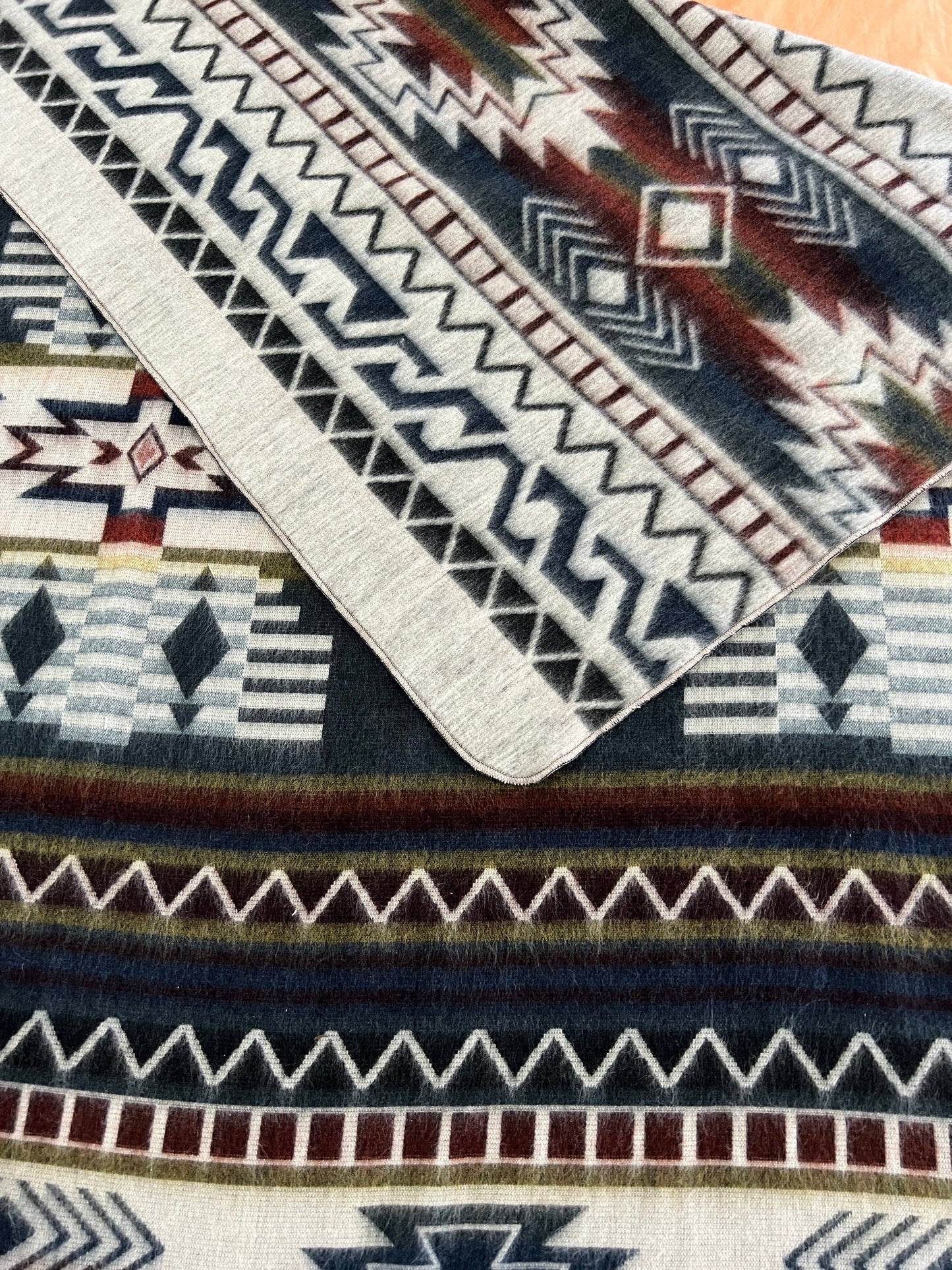 Western Native Blanket "Walk Steady" Geometric Boho Blanket