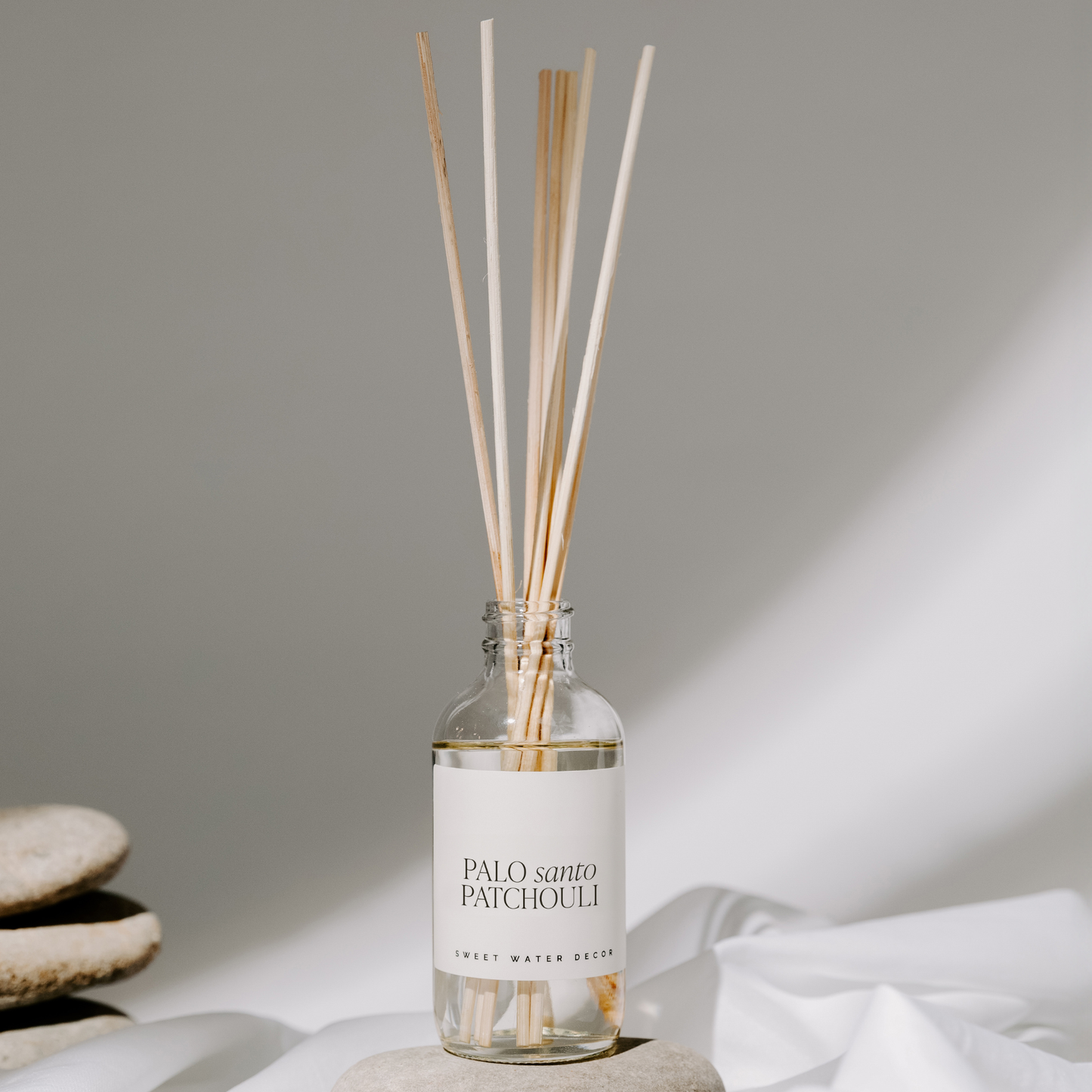 Palo Santo Patchouli Clear Reed Diffuser - Home Decor & Gift