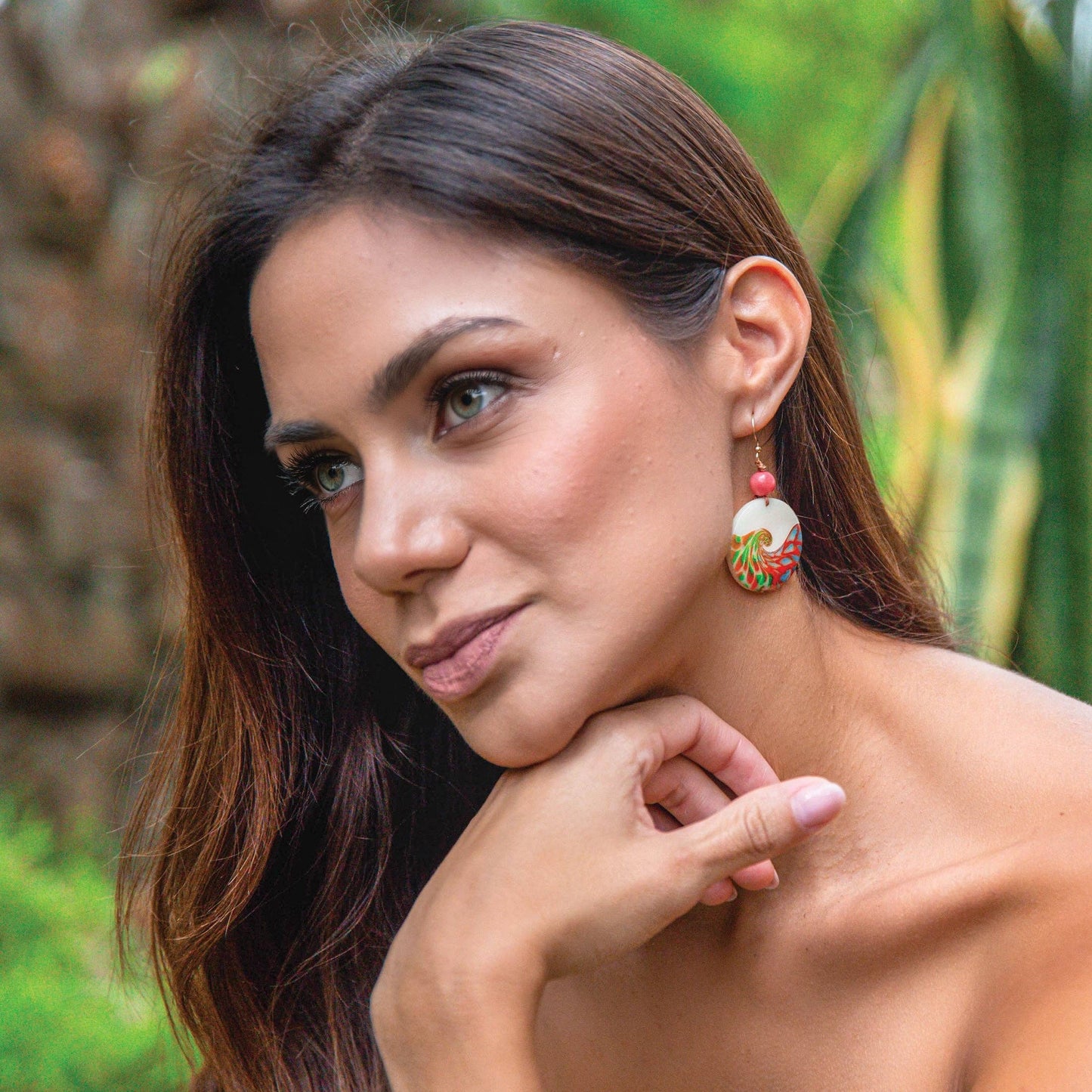 Mauren Earrings: Biscayne Bay Combo