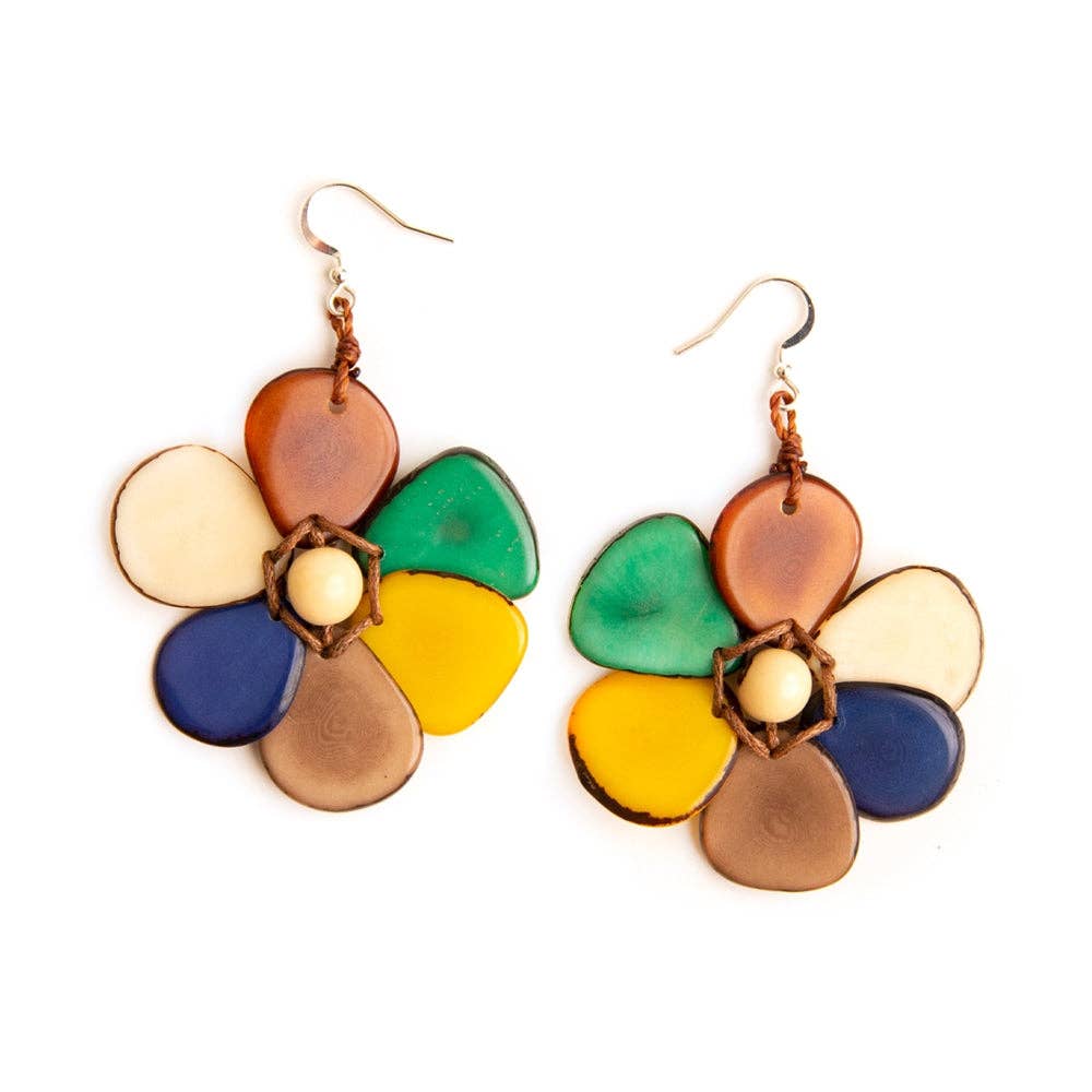 Rosalia Earrings: Cafe con Leche