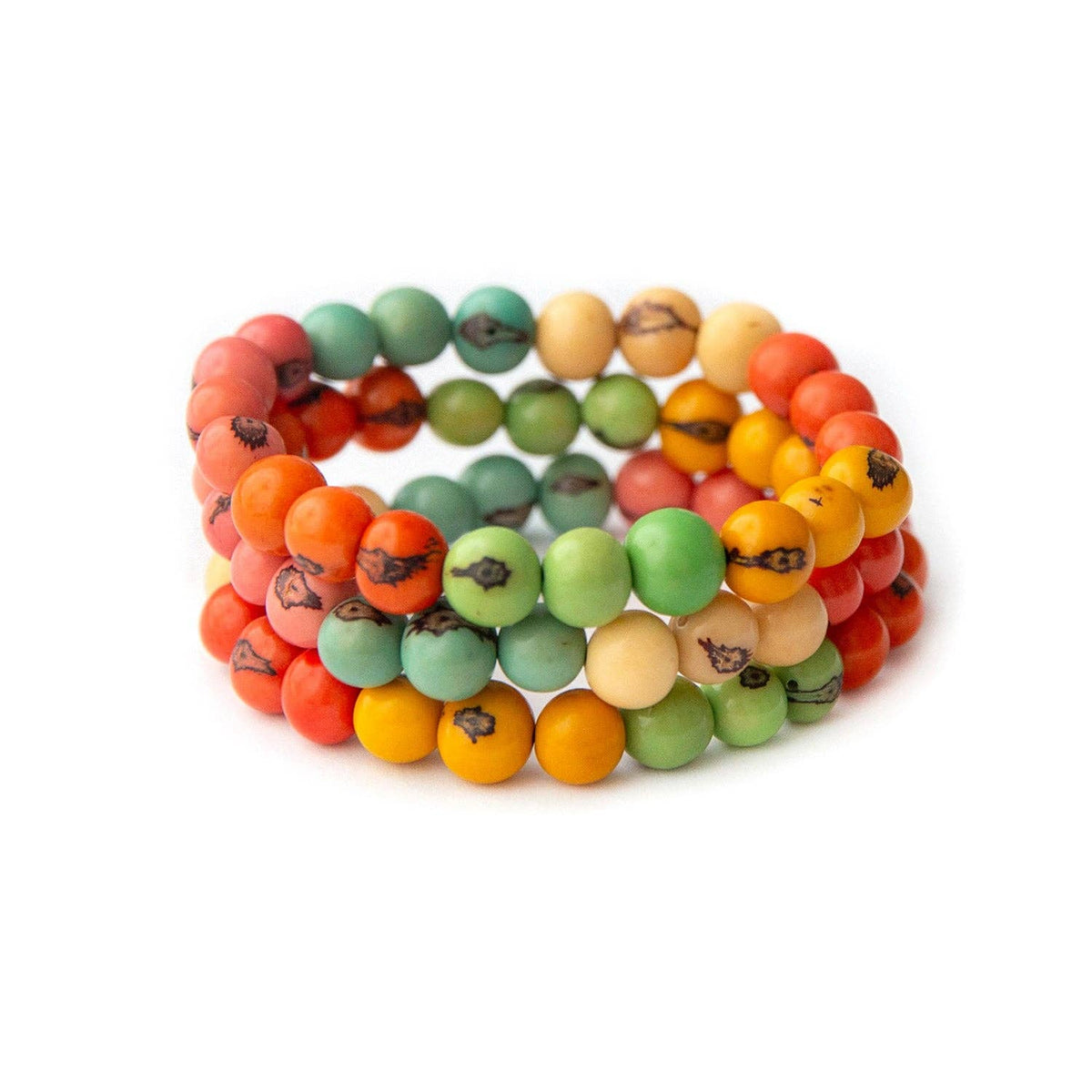 Stackable Bracelet: Orange Combo