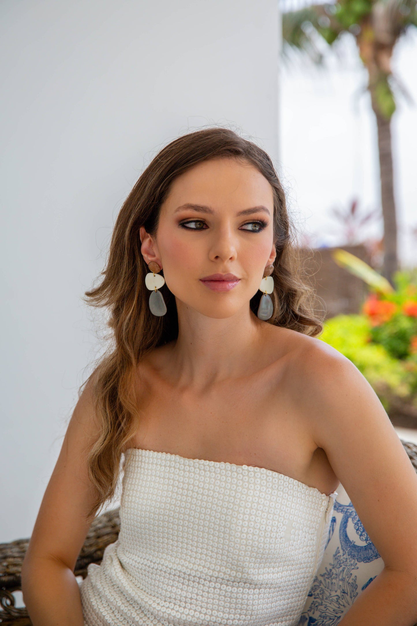 Martu Earrings: Teal