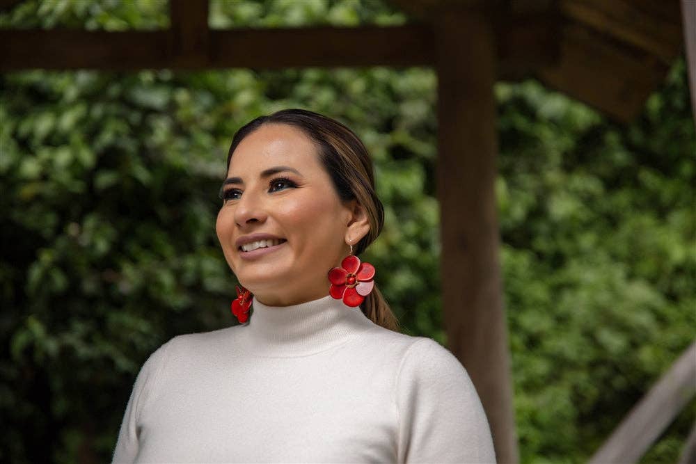 Rosalia Earrings: Cafe con Leche