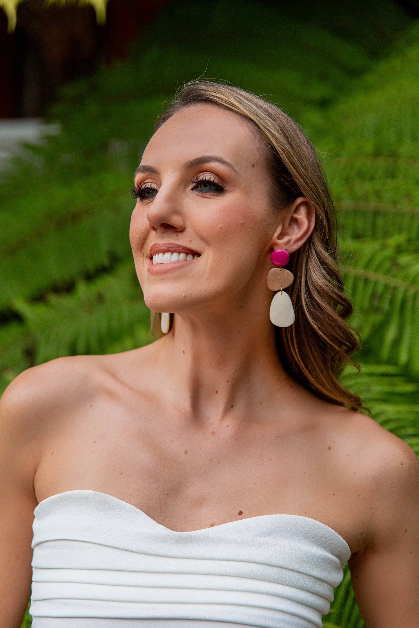 Martu Earrings: Teal