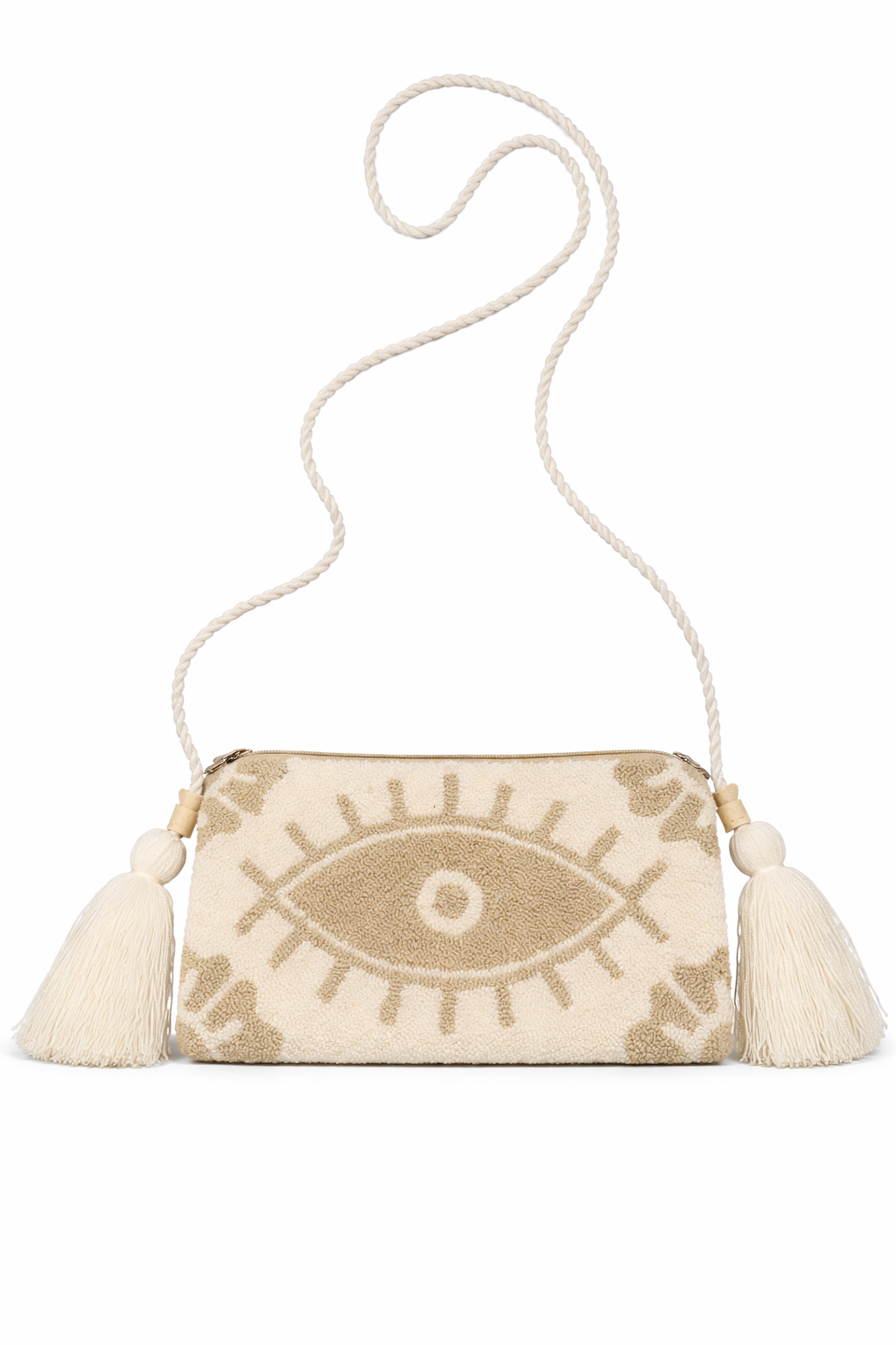 Wayuu Tapizada - Punch Needle SHOULDER/ Crossbody Evil Eye Bag .Handmade.