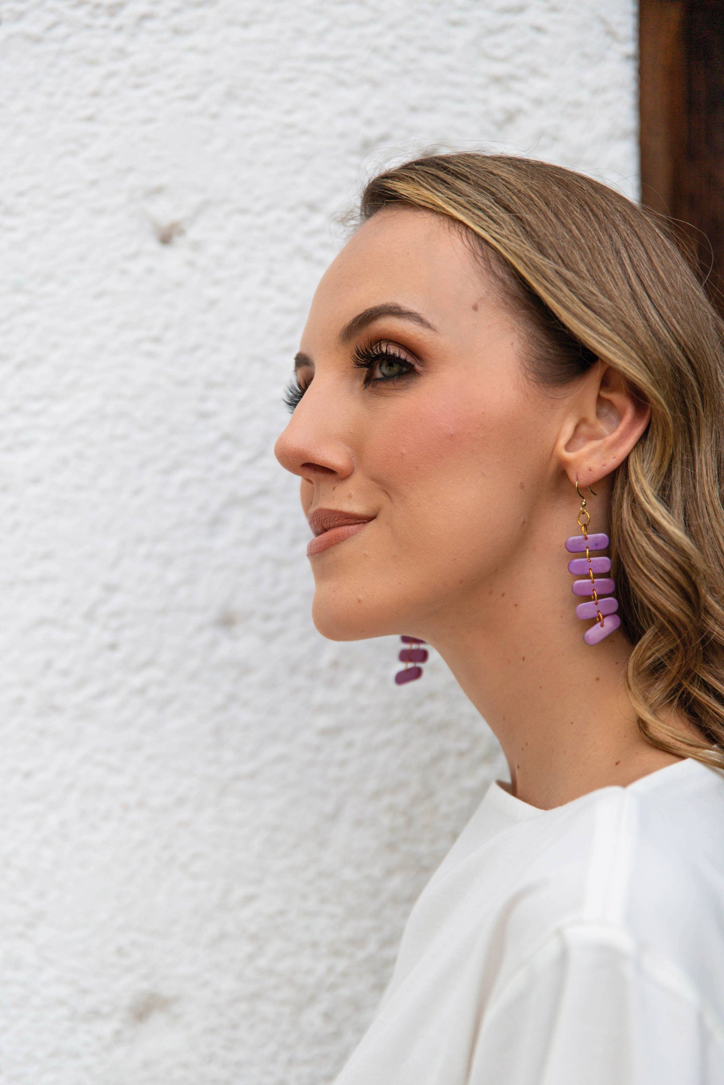 Fiorella Earrings: Café con Leche