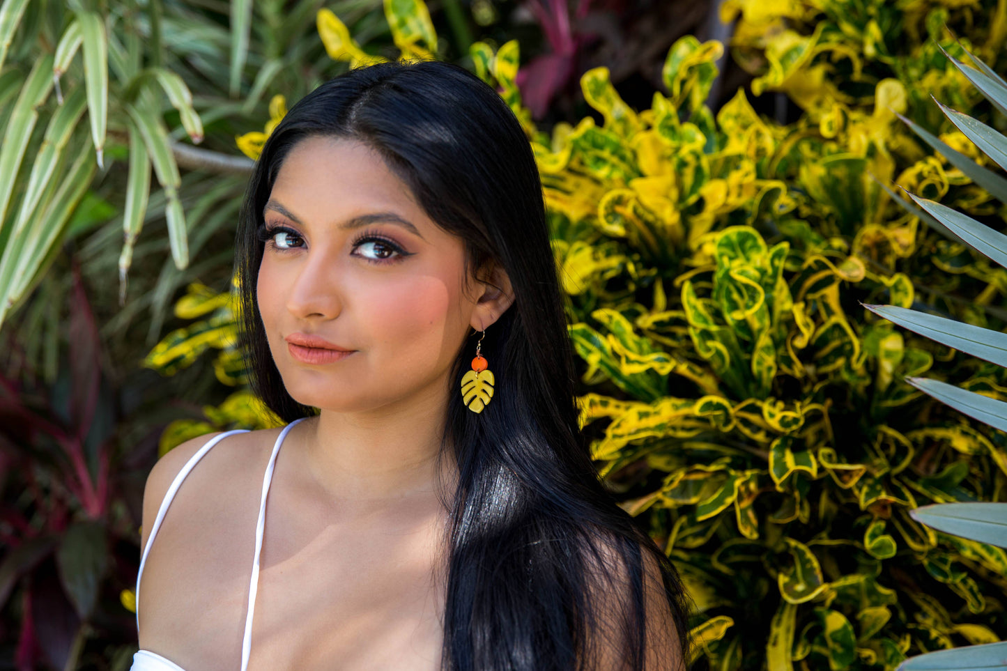Dalia Earrings: Yellow/Orange