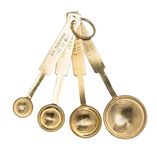 STAINLESS STEEL MEASURING SPOONS. Set of 4