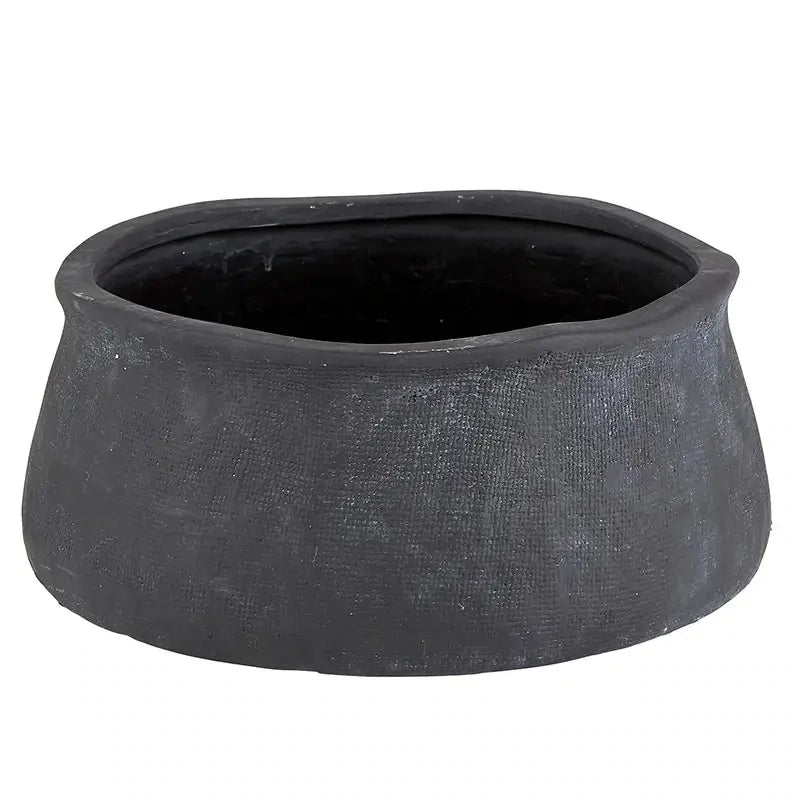 MATTE BLACK ROUND LARGE BOWL