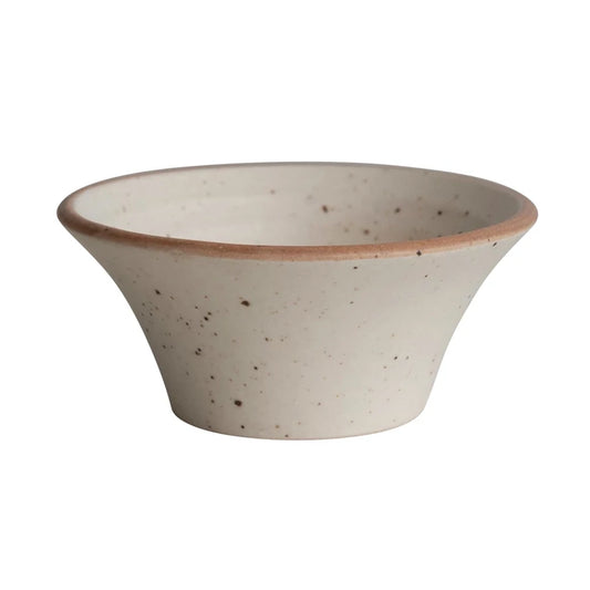 STONEWARE BOWL CREAM COLOR BOWL SPECKLED