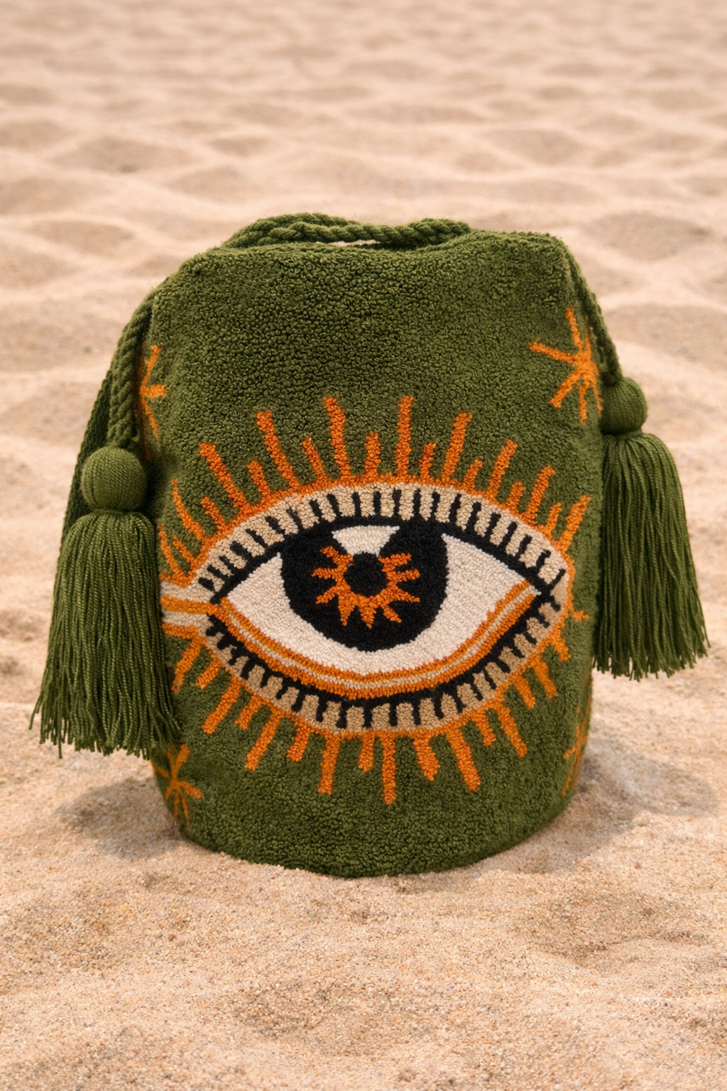 Authentic Exclusive HANDMADE Wayuu Mochila. Tapizada / Punch Needle.bag 4