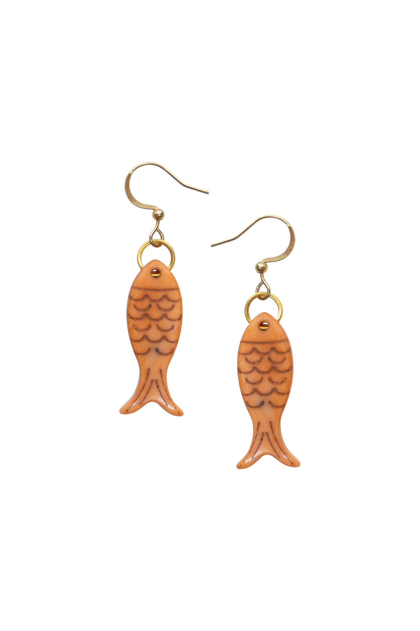 Katie Earrings: Peach
