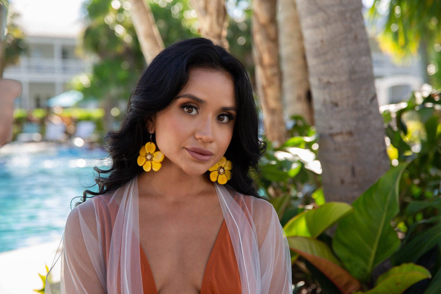 Rosalia Earrings: Cafe con Leche