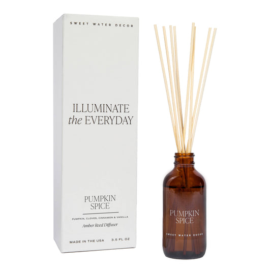 Pumpkin Spice Amber Reed Diffuser - Gifts & Home Decor