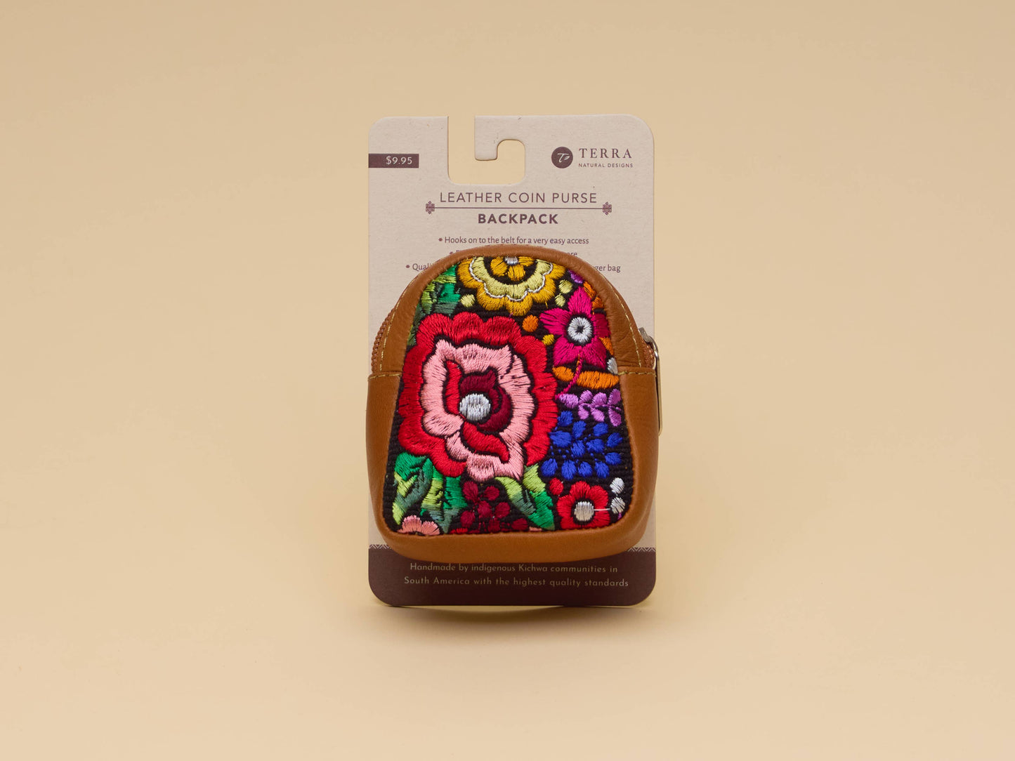 Leather Coin Purse Backpack - Case of Four