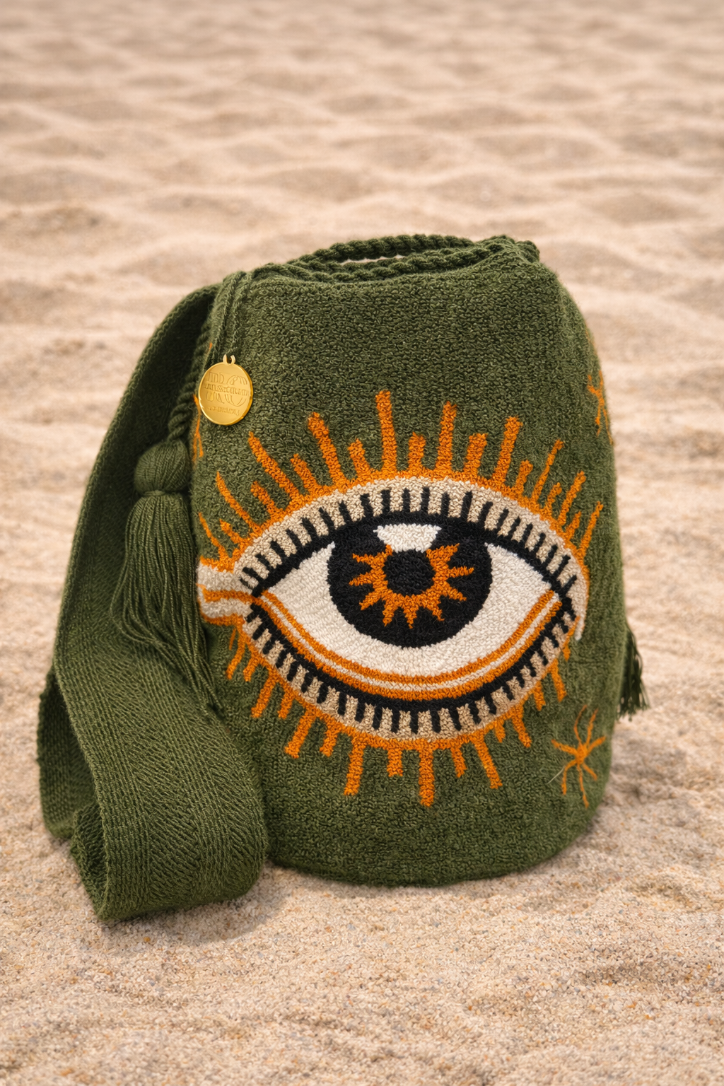 Authentic Exclusive HANDMADE Wayuu Mochila. Tapizada / Punch Needle.bag 4