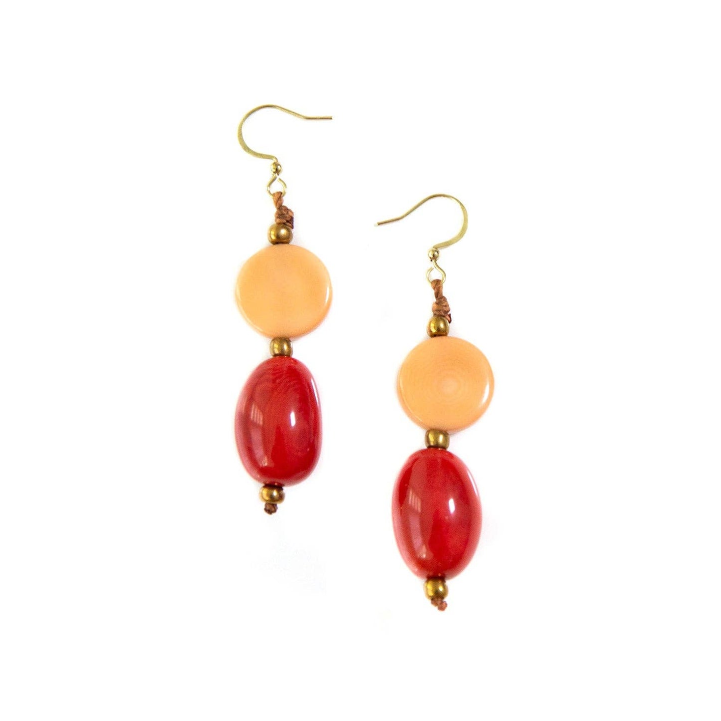 Sari Earrings: Ivory