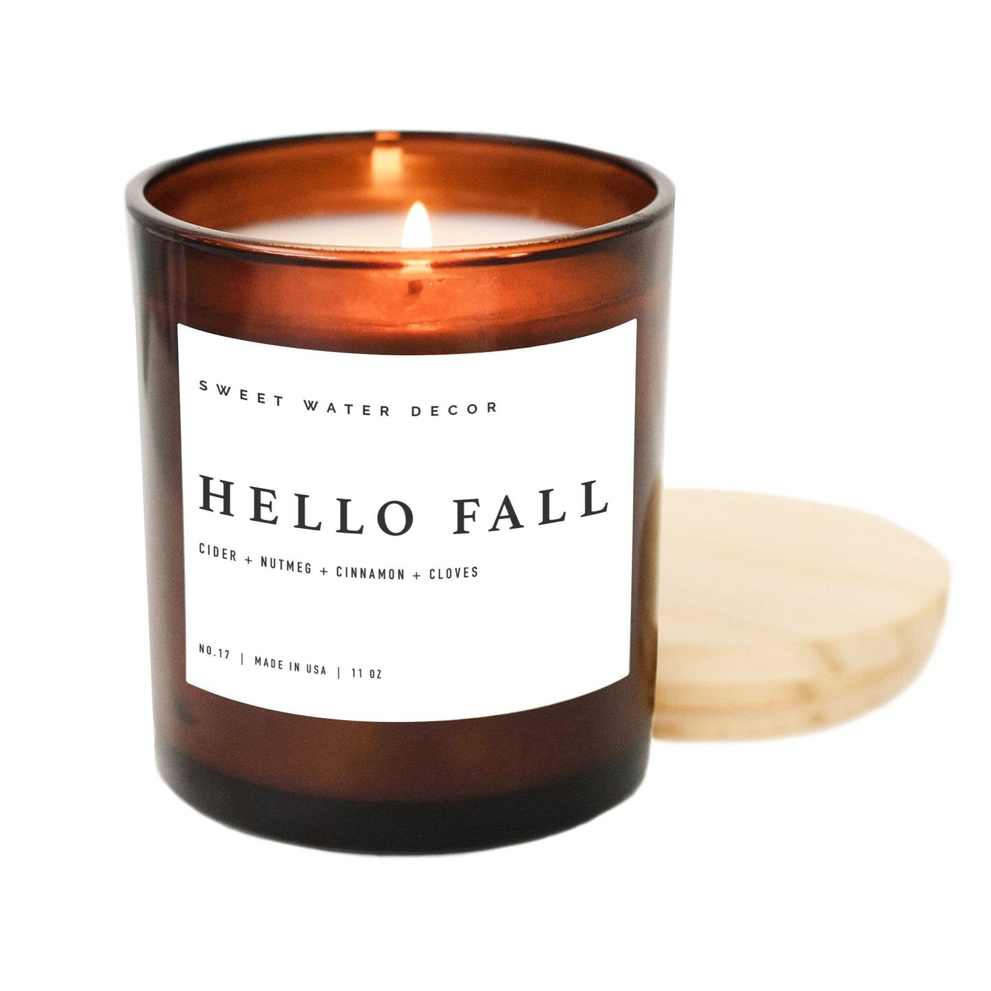 Hello Fall 11 oz Soy Candle - Fall Home Decor, Gifts