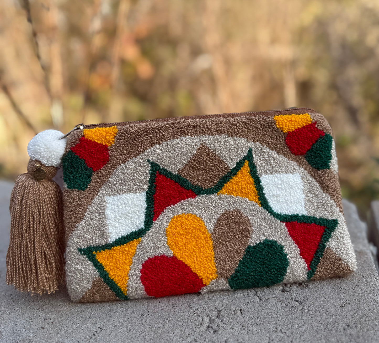 Exclusive WAYUU Needle Punch/ tapizado Clutch / pura