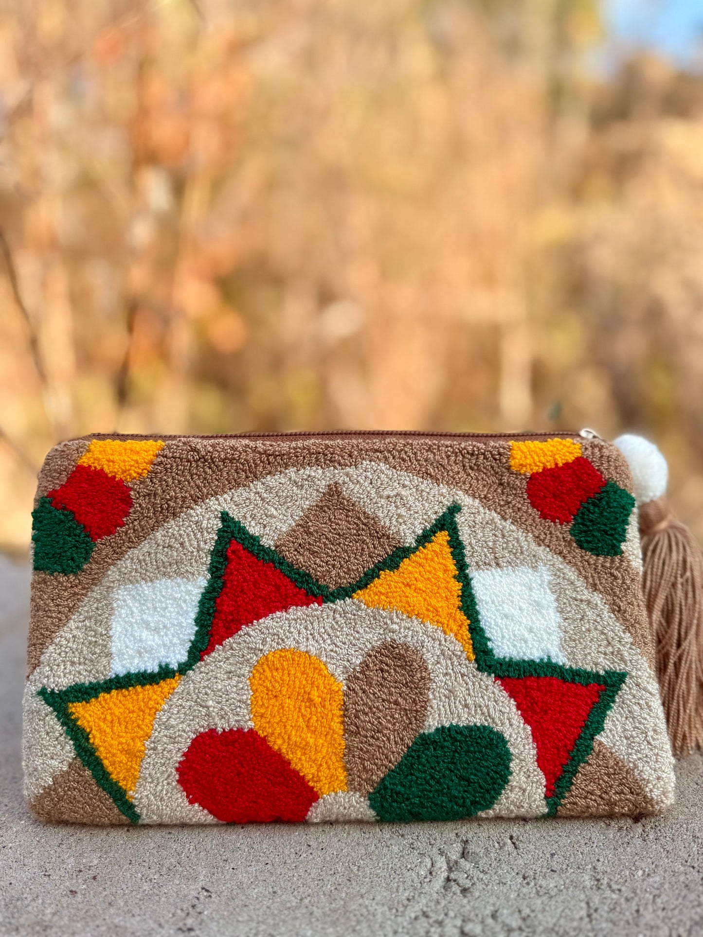 Exclusive WAYUU Needle Punch/ tapizado Clutch / pura