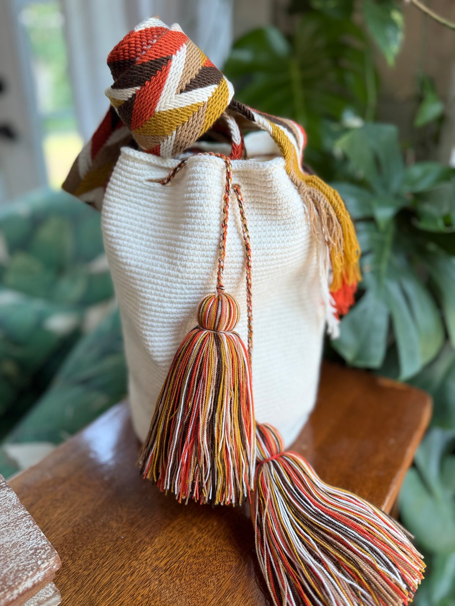 AUTHENTIC Large WAYUU MOCHILA/bag Handmade 4