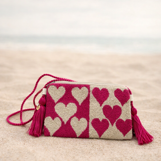 Wayuu Exclusive Punch Needle Shoulder/ Crossbody Bag Handmade