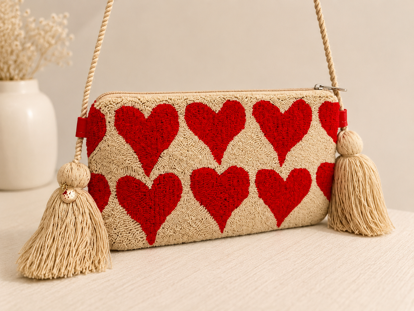 Wayuu Tapizada - Punch Needle SHOULDER/ Crossbody Bag .Handmade.
